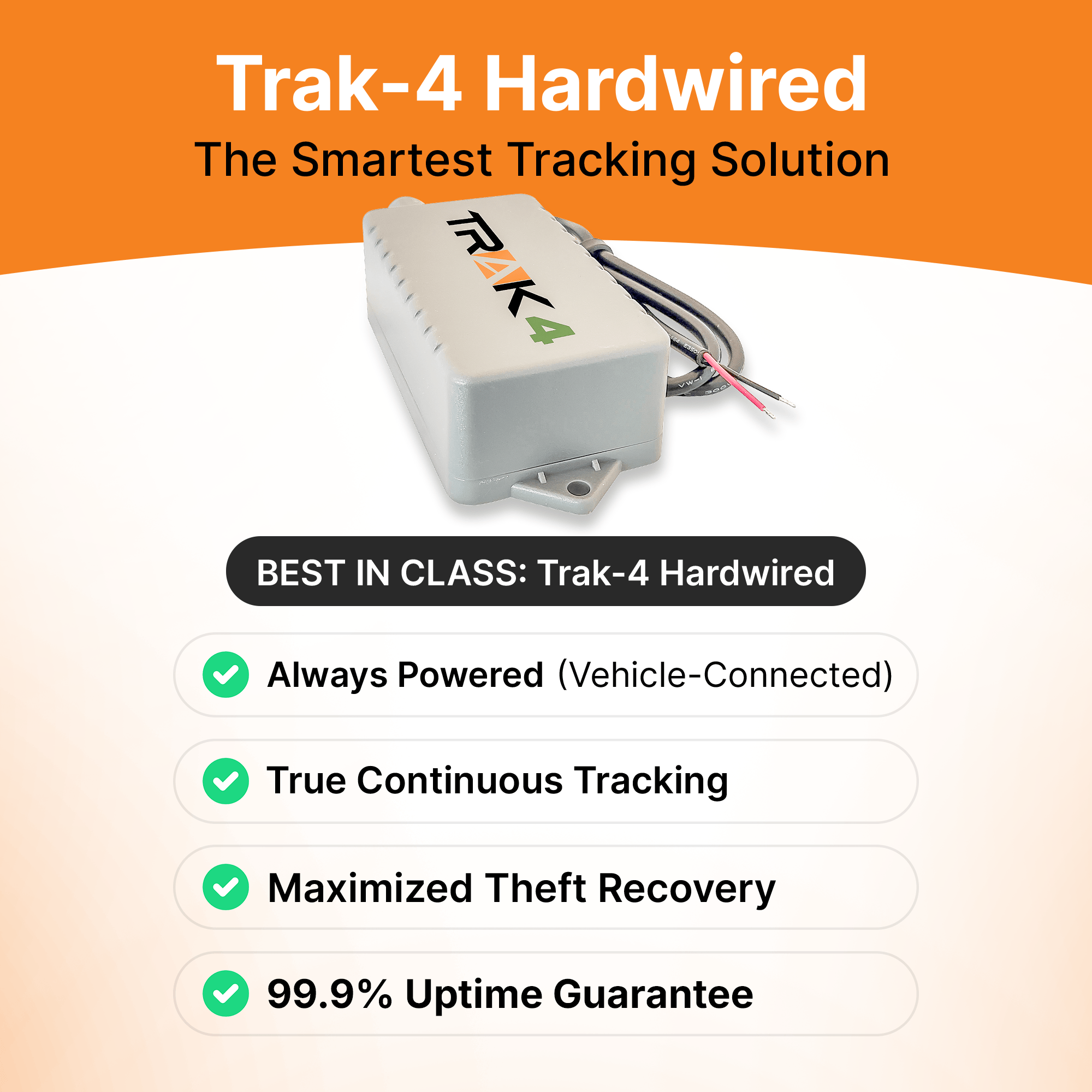 Trak-4 CE Trak-4 12v GPS Tracker with Wiring Harness
