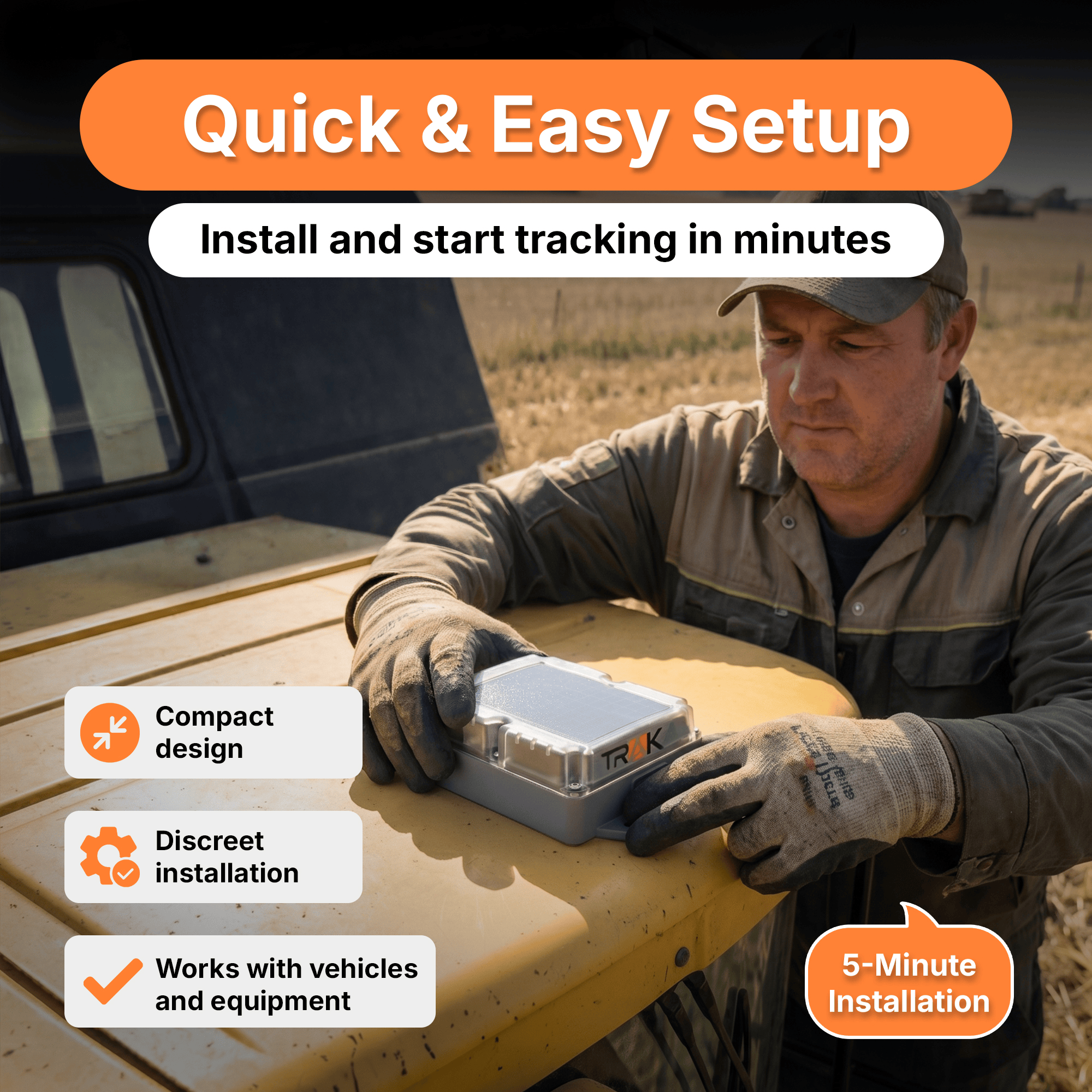Trak-4 GPS Trackers Trak-4 Solar GPS Tracker. Self-Charging for Equipment, Vehicles, and Assets