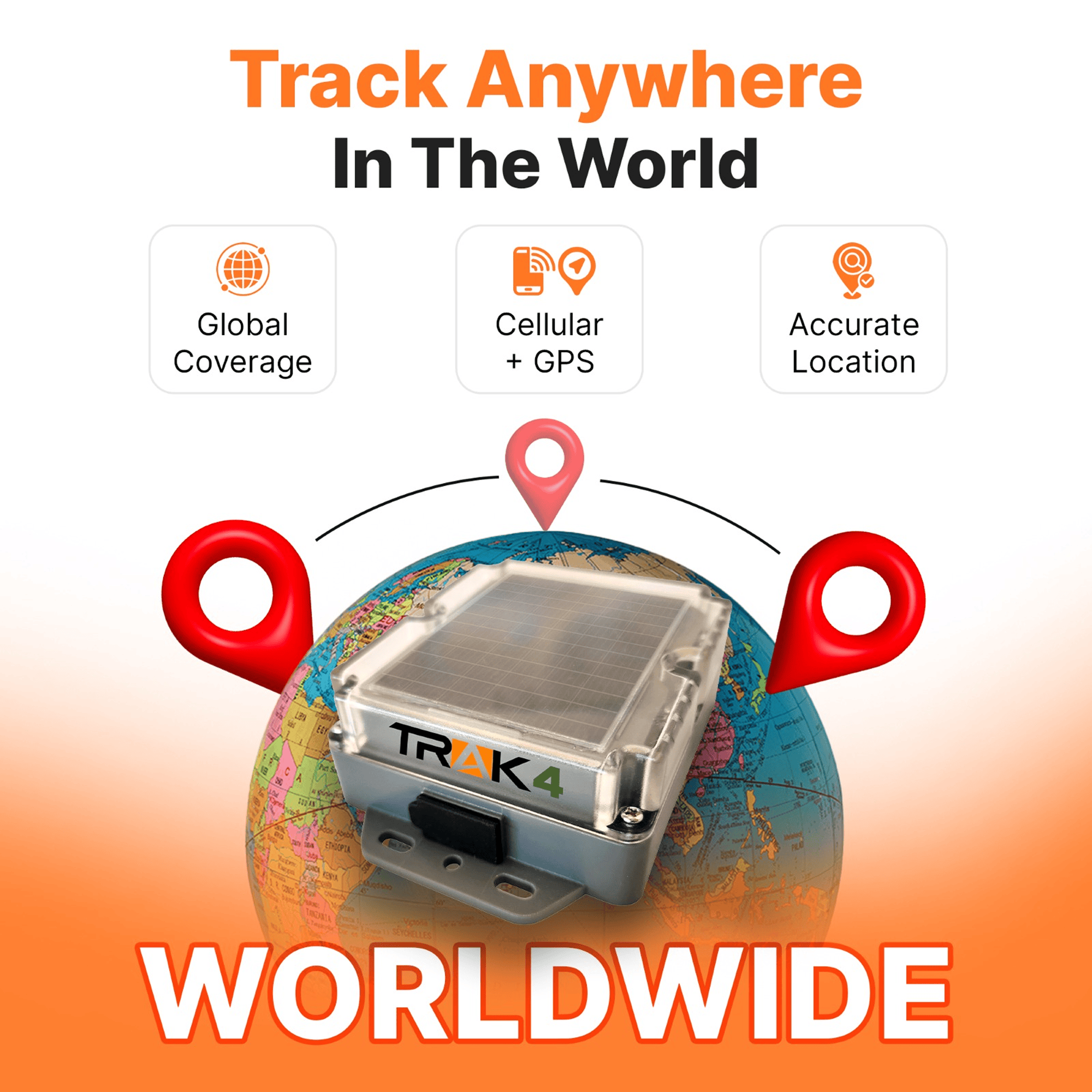 Trak-4 GPS Trackers Trak-4 Solar GPS Tracker. Self-Charging for Equipment, Vehicles, and Assets